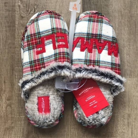 NWT MAMA ELF Christmas holiday slippers - Picture 3 of 6
